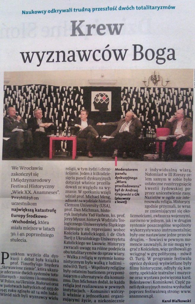 Krew wyznawców Boga - zdjęcie artykułu